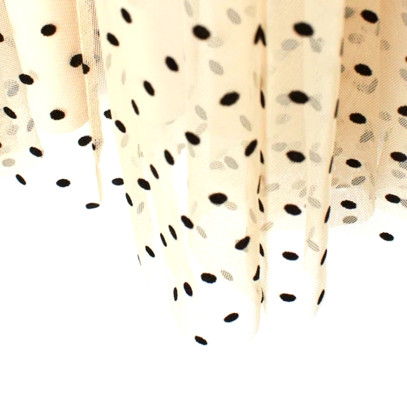 H&M FLOCK-PRINT TULLE SKIRT - Picture 2 of 6